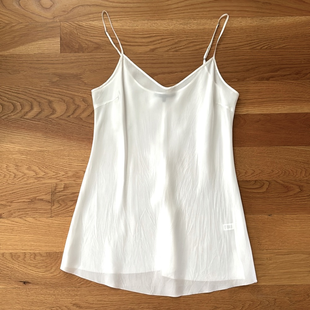 Silk Camisole, Beautiful People Collection, White, Petite, USA